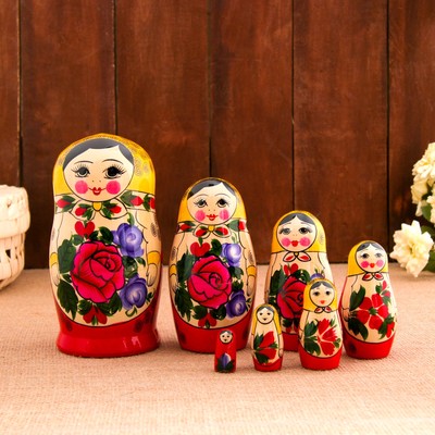 Матрёшка дерево «Семёновская», 7-и кукольная, высшая категория