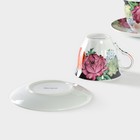 Сервиз чайный керамический Доляна «Роспись», 4 предмета: 2 чашки 210 мл, 2 блюдца d=14 см - Фото 6