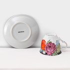 Сервиз чайный керамический на металлической подставке Доляна «Роспись», 13 предметов: 6 чашек 210 мл, 6 блюдец d=14 см, чайник 1 л - Фото 10