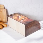 Хлебница деревянная Доляна «Ржаное поле», 38,3×28×17,3 см - фото 4588304
