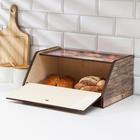 Хлебница деревянная Доляна «Колоски», 27×38×17 см - Фото 3