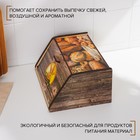 Хлебница деревянная Доляна «Сдоба», 20,5×28,5×13 см - фото 4588311
