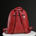 Рюкзак женский, отдел на молнии, 2 наружных кармана, цвет красный - Фото 2