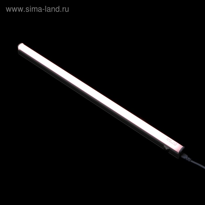 Фитосветильник светодиодный Uniel, 18 Вт, 560 мм, IP40, 220 В, полноспектральный, с выключателем, прозрачный - Фото 1