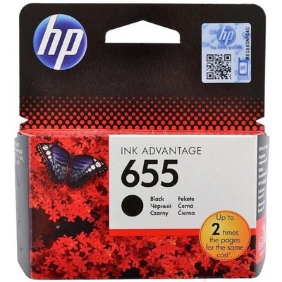 Картридж струйный HP 655 CZ109AE черный для HP DJ IA 3525/4615/4625/5525/6525 (550стр.)