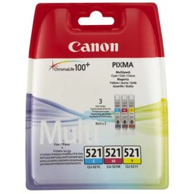 Картридж струйный Canon CLI-521 2934B010 голубой/пурпурный/желтый набор карт. для Canon Pixma MP540/