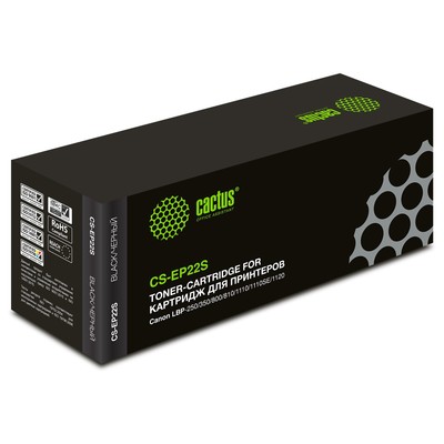 Картридж Cactus CS-EP22S, чёрный, 2500k, для Canon LBP-250/350/800/810/1110/1110SE/1120