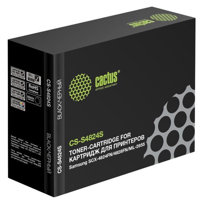 Тонер - картридж Cactus CS-S4824S (D209L), чёрный, для Samsung SCX-4824FN/4828FN, ML-2855, 5000 стр.