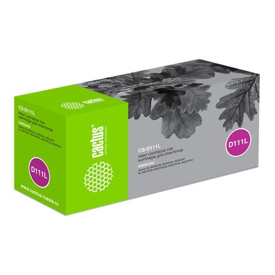 Тонер - картридж Cactus CS-D111L, чёрный, для Samsung Xpress M2020/M2021/M2022, M2070/M2070FW, 1500–1600 стр.