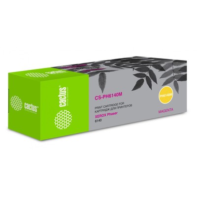 Картридж Cactus CS-PH6140M 106R01482 Magenta, пурпурный, 2000k, для Xerox Phaser 6140