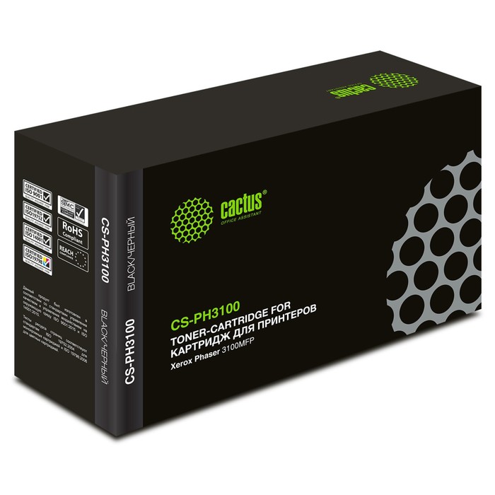 Картридж Cactus CS-PH3100 (106R01379), чёрный, для Xerox Phaser 3100MFP, 4000 стр.