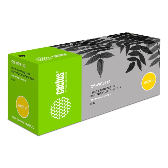 Картридж Cactus CS-WC3119 (013R00625), чёрный, для Xerox WorkCentre 3119, 3000 стр.