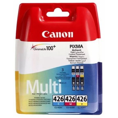 Картридж струйный Canon CLI-426CMY 4557B006 голубой/пурпурный/желтый набор карт. для Canon iP4840/MG
