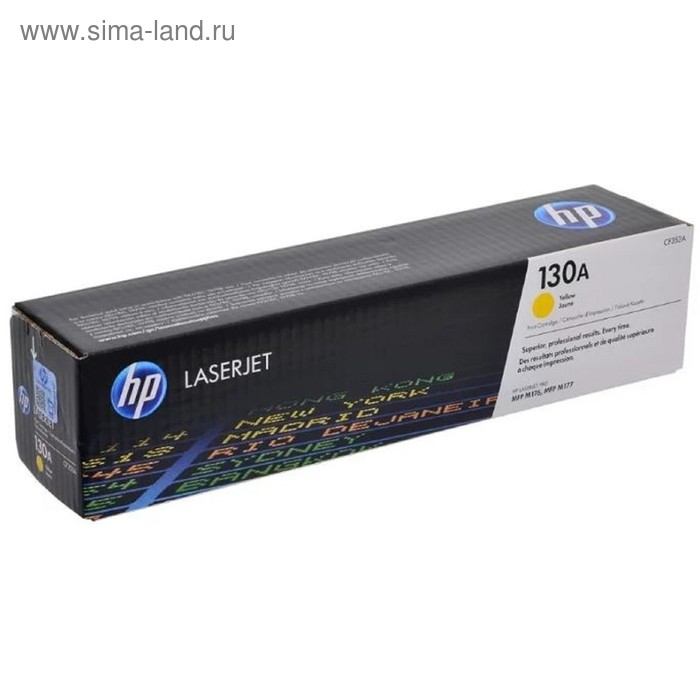 Картридж HP 130A CF352A для M153/M176/M177 (1000k), жёлтый - Фото 1