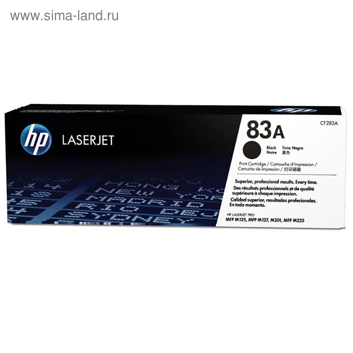 Тонер Картридж HP 83A CF283A черный для HP LJ Pro M125nw/M127fw (1500стр.) - Фото 1