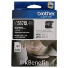 Картридж струйный Brother LC567XLBK черный для Brother MFC-J2510 (1200стр.) - фото 51294737