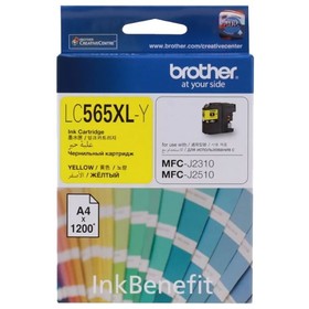 

Картридж струйный Brother LC565XLY желтый для Brother MFC-J2510 (1200стр.)