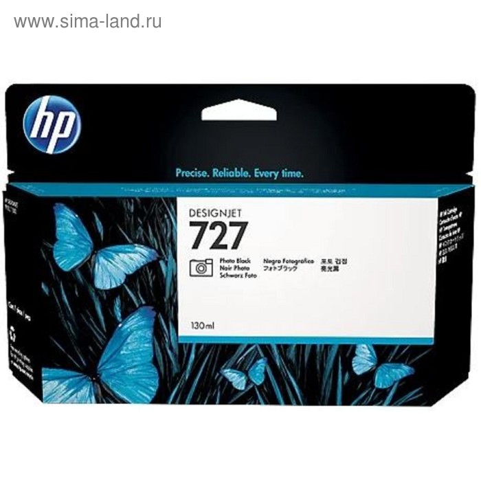 Картридж струйный HP 727 B3P23A черный для HP DJ T920/T1500 (130мл) - Фото 1