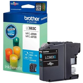 

Картридж струйный Brother LC663C голубой для Brother MFC-J2320/J2720 (600стр.)