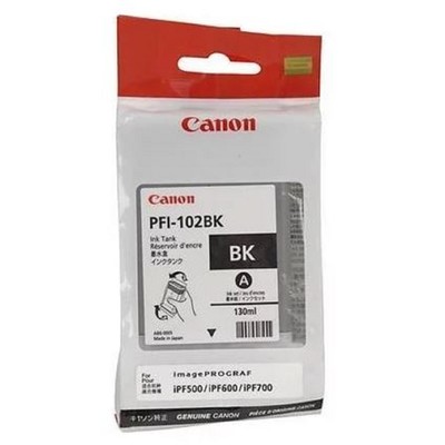Картридж струйный Canon PFI-102 BK 0895B001 черный для Canon IP iPF500/600/700/710