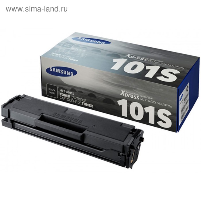 Тонер Картридж Samsung MLT-D101S черный для Samsung ML-2160/2165/SCX-3400/3405 (1500стр.) - Фото 1