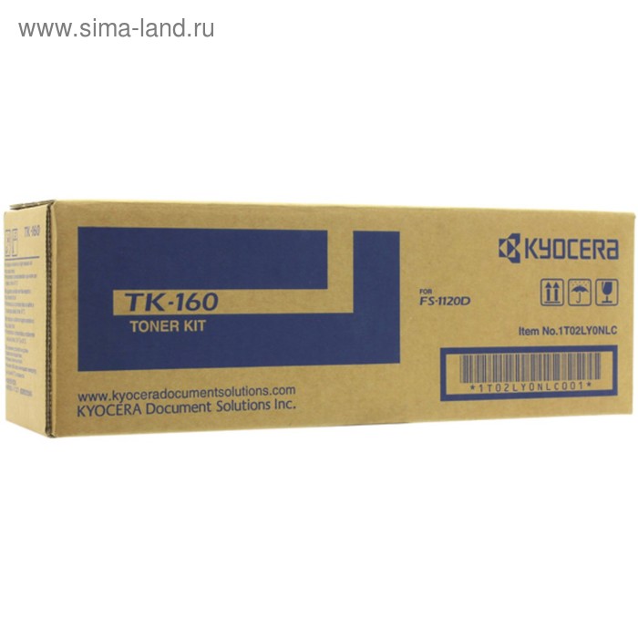 Тонер Картридж Kyocera TK-160 черный для Kyocera FS-1120D - Фото 1