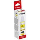 Чернила Canon GI-490Y 0666C001 желтый для Canon Pixma G1400/2400/3400 (70мл) - фото 9671785