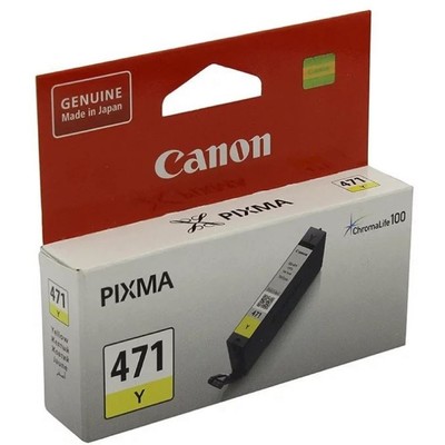 Картридж струйный Canon CLI-471Y 0403C001 желтый для Canon Pixma MG5740/MG6840/MG7740