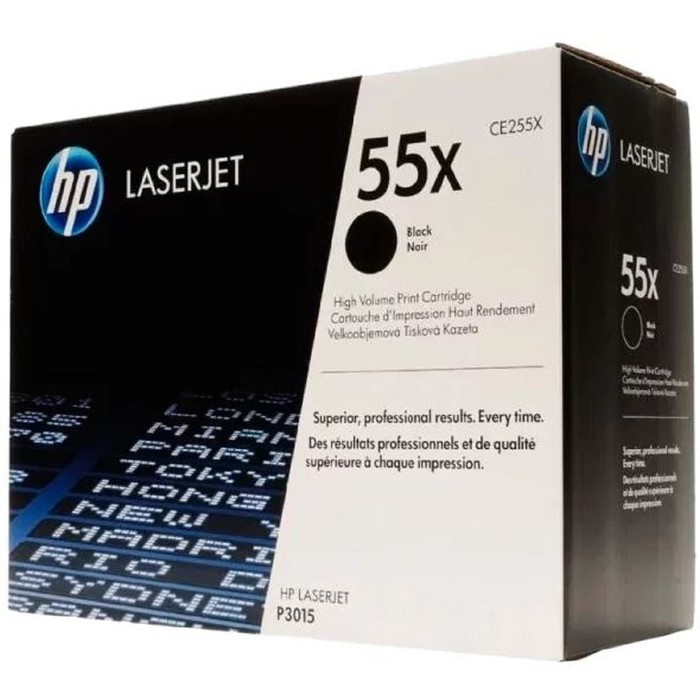 Тонер Картридж HP 55X CE255X черный для HP LJ P3015 (12500стр.) - фото 51294834 Тонер Картридж HP 55X CE255X черный для HP LJ P3015 (12500стр.) - фото 51294834