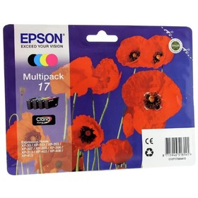 

Картридж струйный Epson C13T17064A10 черный/голубой/пурпурный/желтый набор карт. для Epson XP33/203/