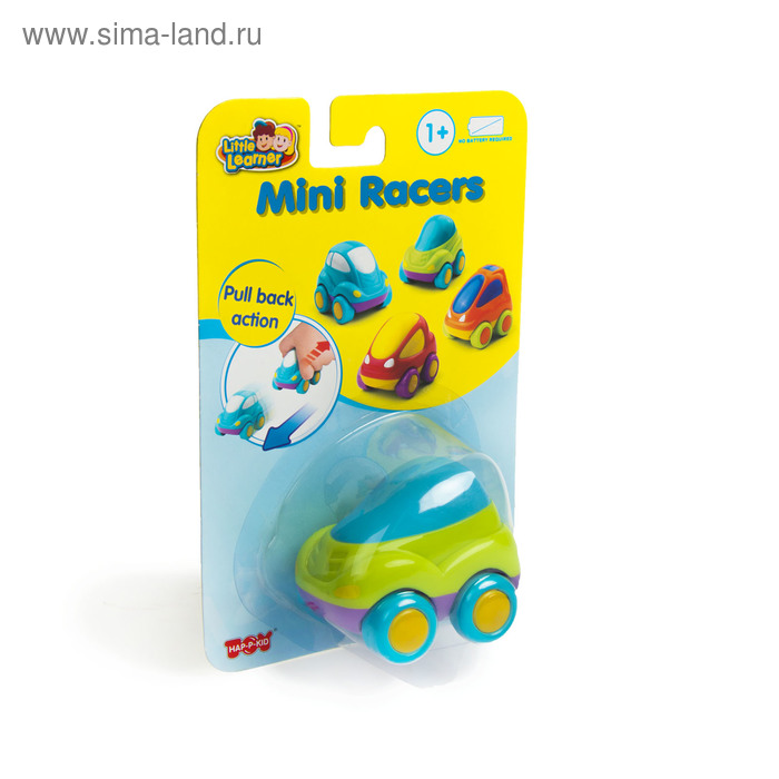 Машинка Hap-p-Kid Mini Racers, цвет зелёный - Фото 1