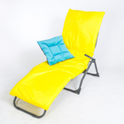 Подушка-матрас водоотталкивающий, цвет жёлтый размер 195х63х3,5 см, оксфорд, полиэстер 100%, синтетическое волокно - фото 4536587