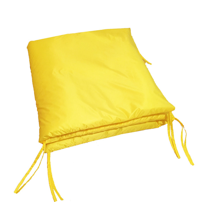 Подушка-матрас водоотталкивающий, цвет жёлтый размер 195х63х3,5 см, оксфорд, полиэстер 100%, синтетическое волокно - фото 1906905261