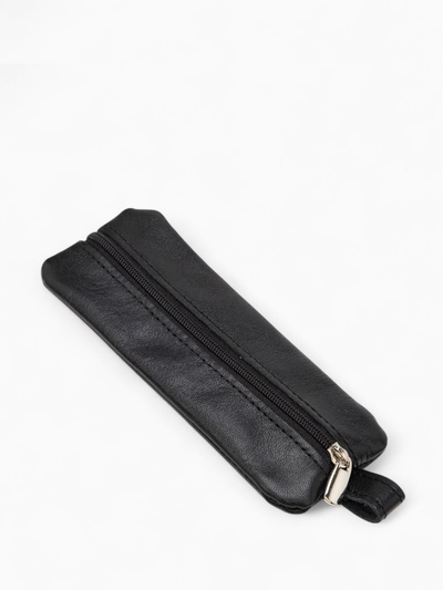 Ключница карманная на молнии, с кольцом, размер 15×6×1 см, чёрная