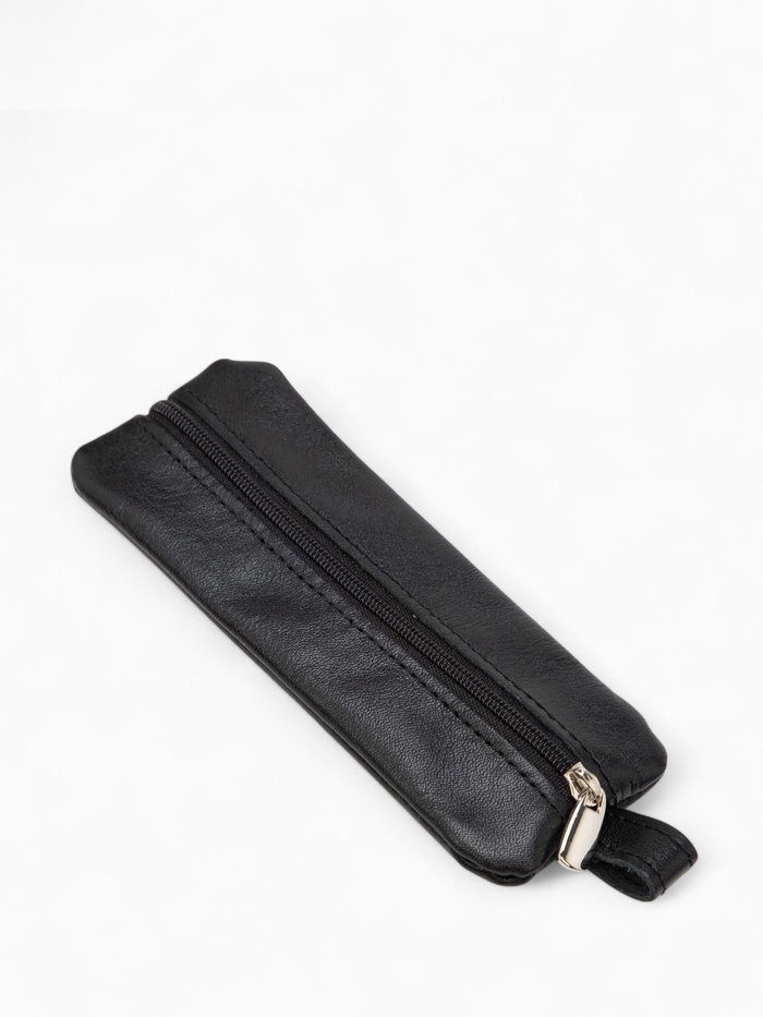 Ключница карманная на молнии, с кольцом, размер 15×6×1 см, чёрная - Фото 1