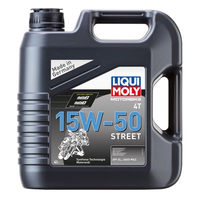 Масло моторное LiquiMoly 4T 15W-50 Motorbike Street,  4 л