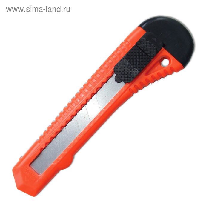 Нож универсальный SANTOOL, корпус пластик, квадратный фиксатор, 18 мм - Фото 1