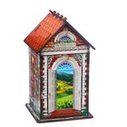 Чайный домик "Дом из красного кирпича", 9,8×9,8×17,4 см - фото 9235976