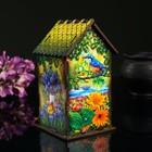 Чайный домик "Домик с корзинкой цветов", 9,8×9,8×17,4 см - фото 9671788