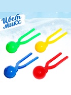 Снежколеп-песколеп «Колобок», d=5 см, цвет Микс - Фото 4