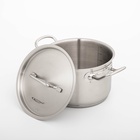 Кастрюля Катунь «Общепит», 3 л, d=18 см, h=12 см, капсульное дно, индукция, нержавеющая сталь - Фото 2