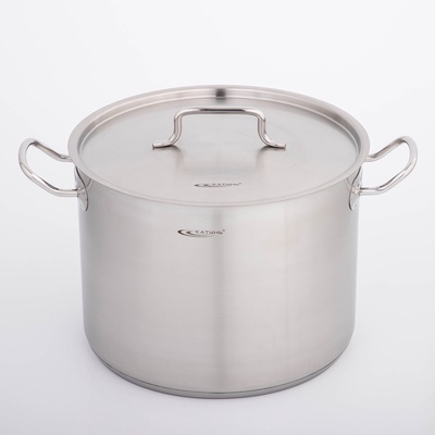 Кастрюля Катунь «Общепит», 13 л, d=28 см, h=21 см, капсульное дно, индукция, нержавеющая сталь