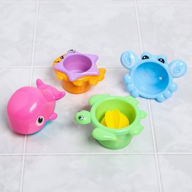 Набор игрушек для ванны «Кит и морские друзья», Крошка Я