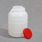 Фляга-бочка пищевая, 10 л, белая - Фото 2