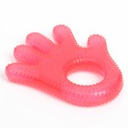 Прорезыватель охлаждающий с водой «Ладошка», красный, Крошка Я МИКС - Фото 3