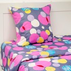 Постельное бельё 1,5 сп. Лепота рис. Радужные капли 143х215 см, 145х214 см, 70х70 см - 1 шт., 55 г/м², микрофибра - Фото 1