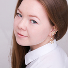 Серьга «Кафф» цветение, цвет золото - Фото 1