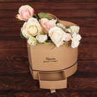 Коробка подарочная Flowers "Сердце" с ящиком, крафт, 23,5 х 21 х 21 см - Фото 2