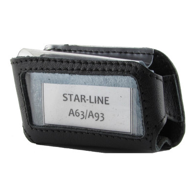 Чехол брелка Starline A63/A93, кожа черный