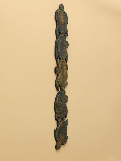Панно «Золотые черепашки», 96×16×1.5 см, дерево